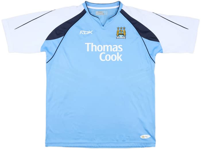 2006-07 Manchester City Home Shirt Beasley #24 - 8/10 - (XL)