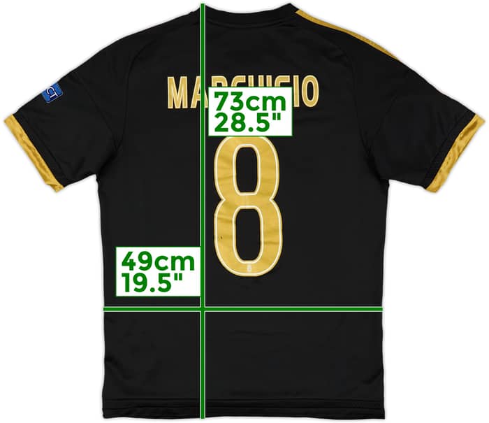 2015-16 Juventus Third Shirt Marchisio #8 - 5/10 - (M)