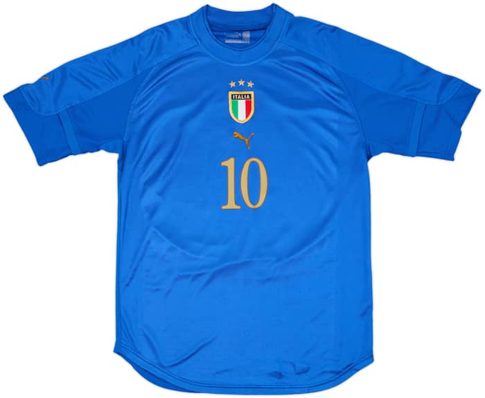 2004-06 Italy Home Shirt R.Baggio #10 - 8/10 - (M)