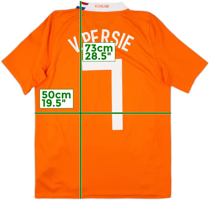 2008-10 Netherlands Home Shirt V.Persie #7 - 6/10 - (S)