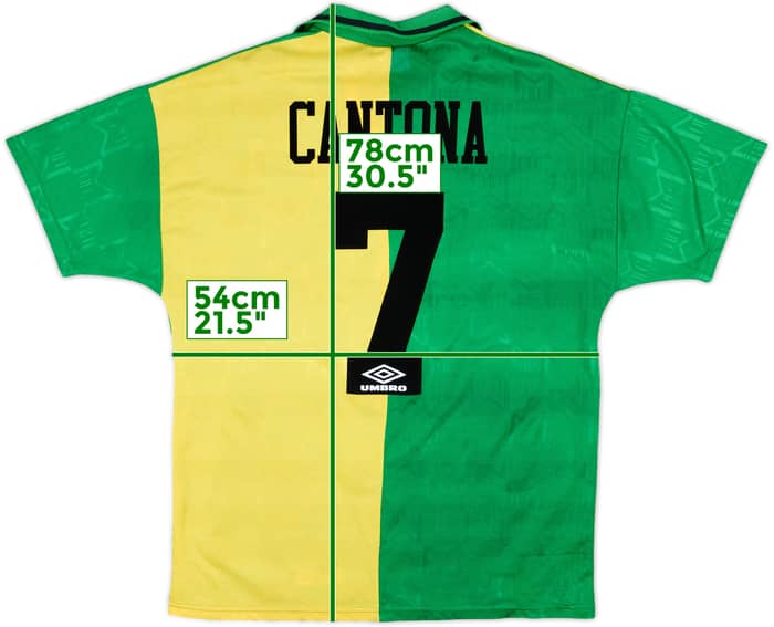 1992-94 Manchester United Third Shirt Cantona #7 - 8/10 - (L)