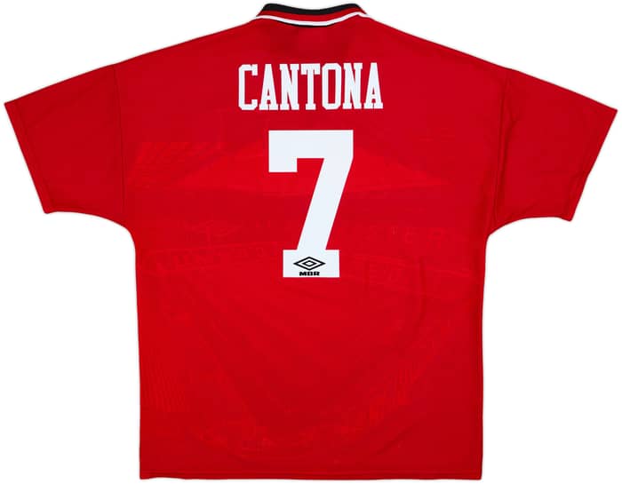 1994-96 Manchester United Home Shirt Cantona #7 - 7/10 - (XL)