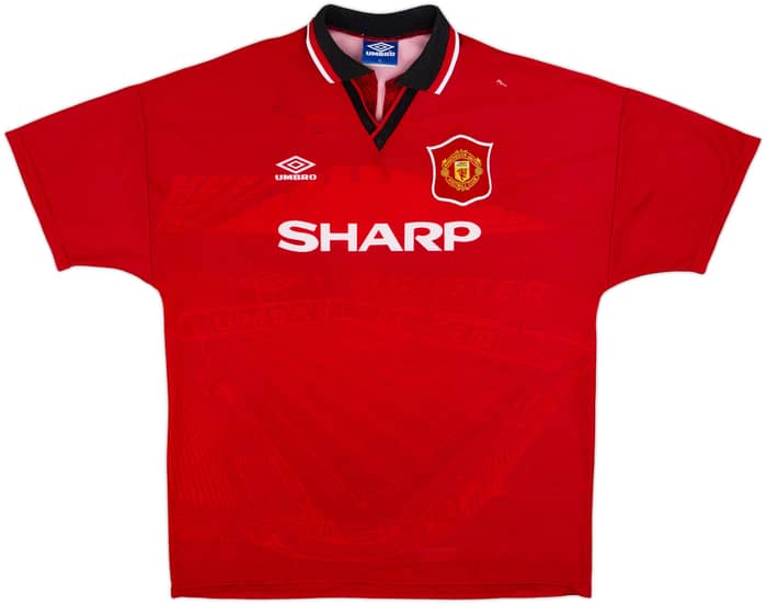 1994-96 Manchester United Home Shirt Cantona #7 - 7/10 - (XL)