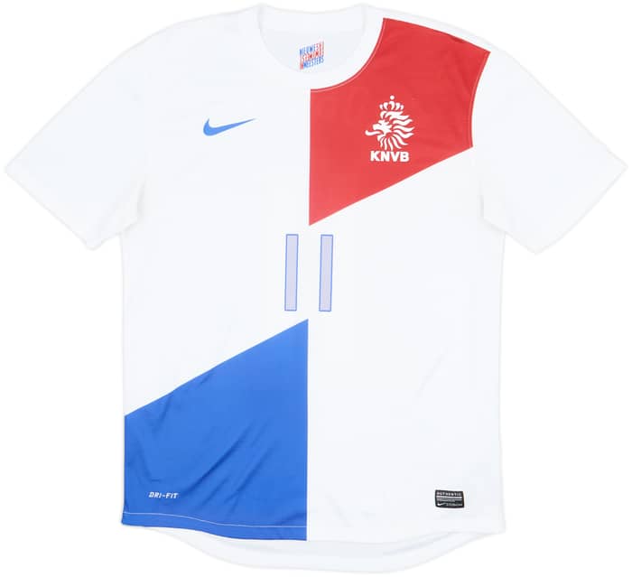 2013-14 Netherlands Away Shirt Robben #11 - 9/10 - (M)