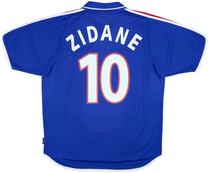 2000-02 France Home Shirt Zidane #10 - 9/10 - (L)