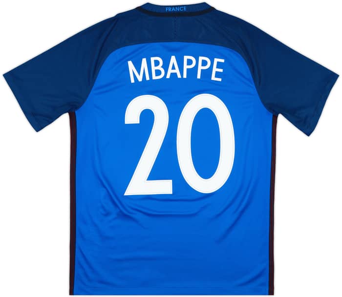 2016-17 France Sample Home Shirt Mbappe #20 - 9/10 - (M)