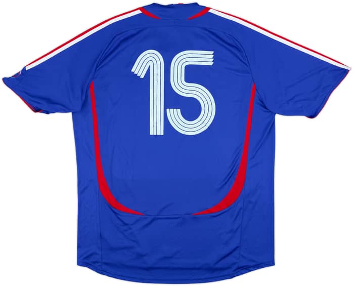2006-07 France Home Shirt #15 - 7/10 - (XL)