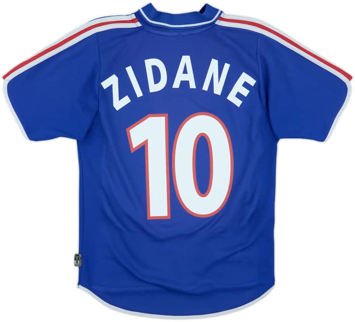 2000-02 France Home Shirt Zidane #10 - 6/10 - (XS)