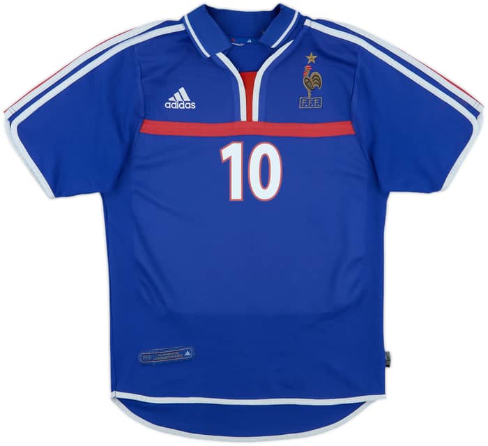 2000-02 France Home Shirt Zidane #10 - 6/10 - (XS)