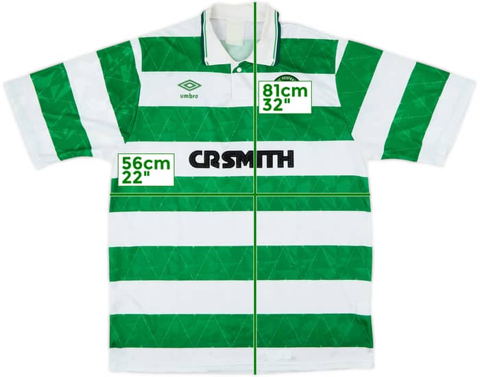 1989-91 Celtic Home Shirt - 8/10 - (L)