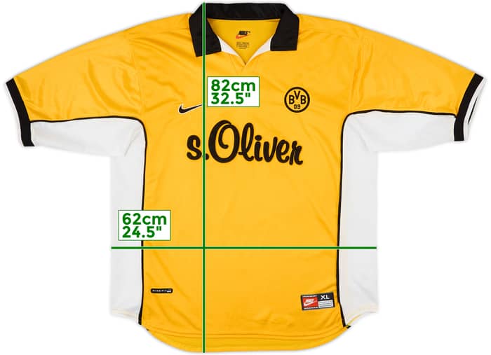 1998-00 Borussia Dortmund Home Shirt - 8/10 - (XL)