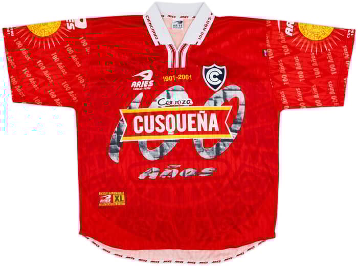 2001 Club Cienciano Centenary Home Shirt #10 - 10/10 - (XL)