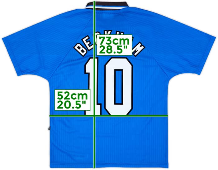 1996-98 Manchester United Third Shirt Beckham #10 - 10/10 - (M)