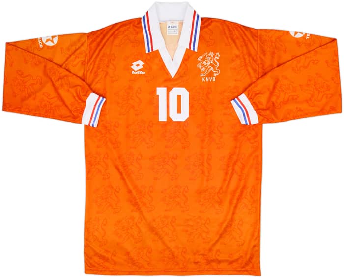 1994 Netherlands Home L/S Shirt Bergkamp #10 - 10/10 - (L)