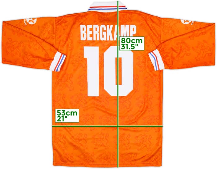 1994 Netherlands Home L/S Shirt Bergkamp #10 - 10/10 - (L)