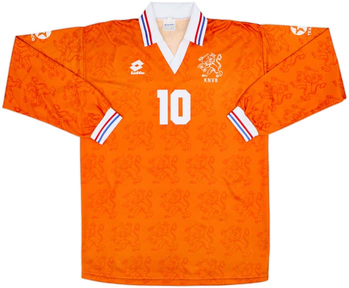 1994 Netherlands Home L/S Shirt Bergkamp #10 - 10/10 - (L)