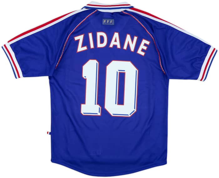 1998-00 France Home Shirt Zidane #10 - 6/10 - (M)