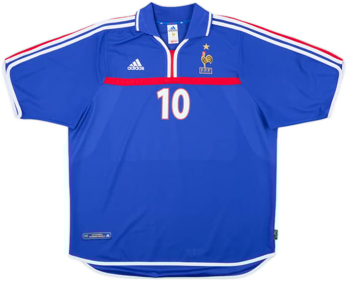 2000-02 France Home Shirt Zidane #10 - 10/10 - (XXL)