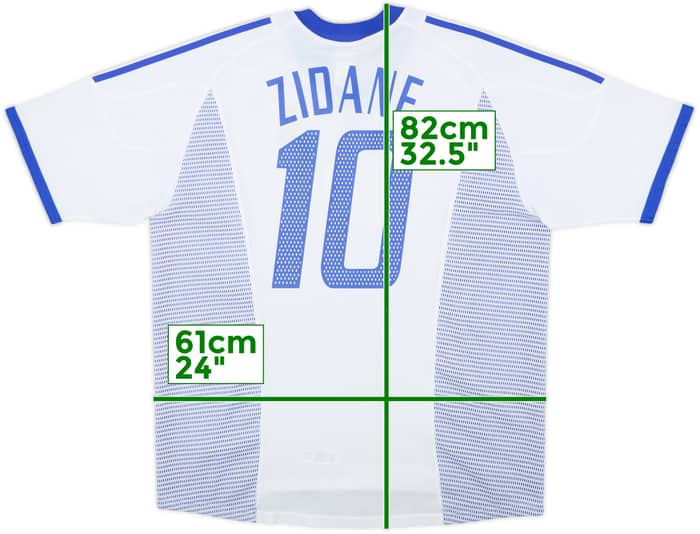 2002-04 France Away Shirt Zidane #10 - 8/10 - (XL)