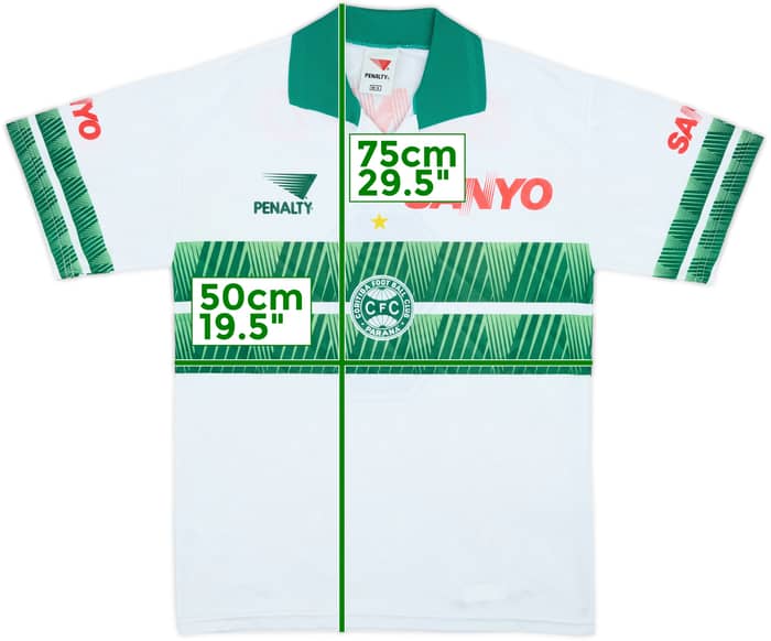 1997 Coritiba Home Shirt #9 - 9/10 - (M)