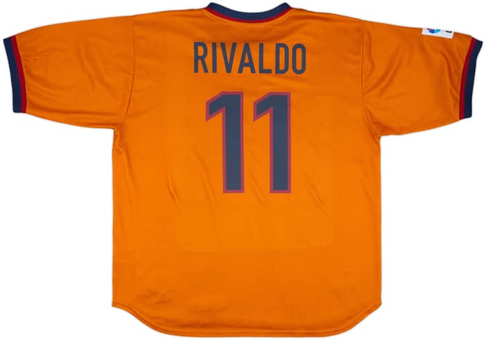 1998-00 Barcelona Away Shirt Rivaldo #11 - 8/10 - (XXL)
