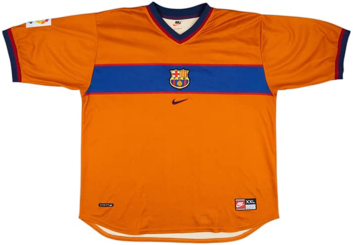 1998-00 Barcelona Away Shirt Rivaldo #11 - 8/10 - (XXL)