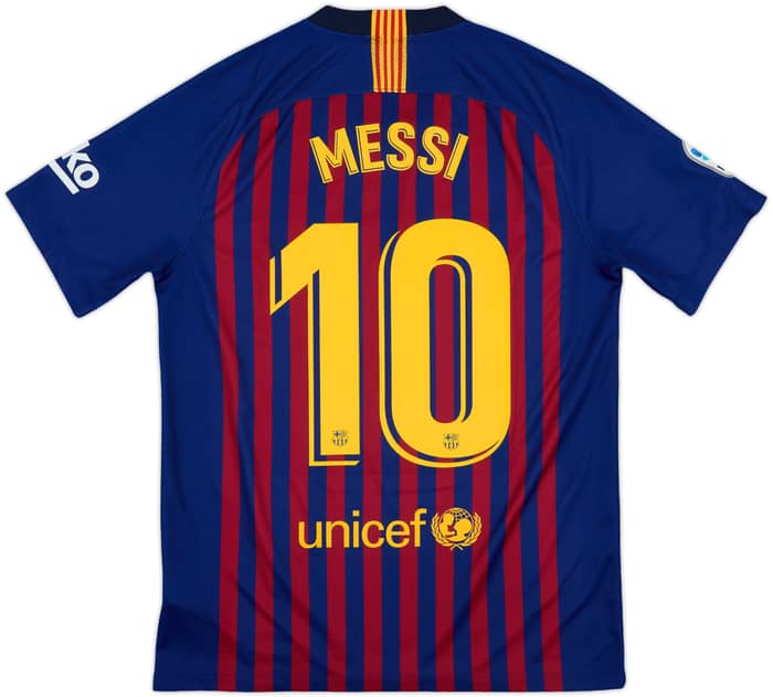2018-19 Barcelona Home Shirt Messi #10 - 10/10 - (M)