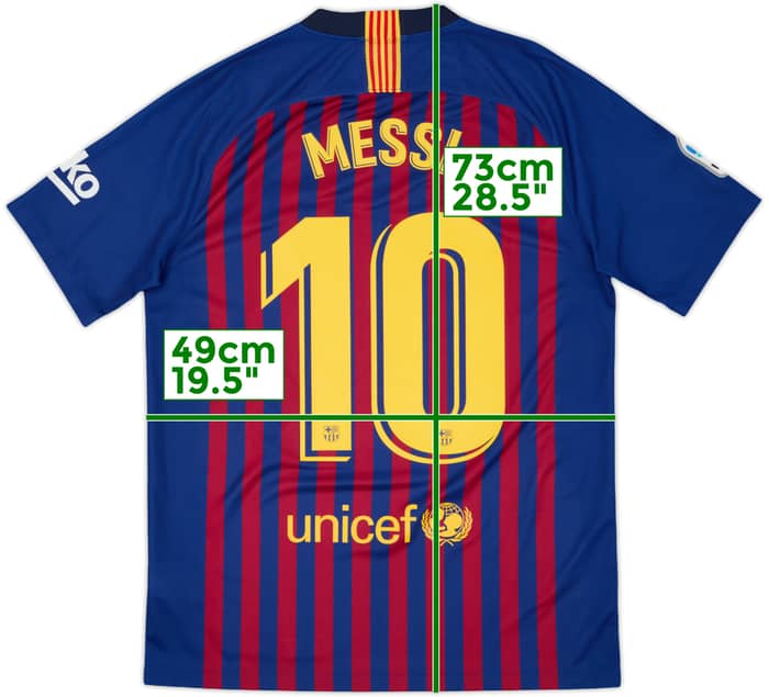 2018-19 Barcelona Home Shirt Messi #10 - 10/10 - (M)