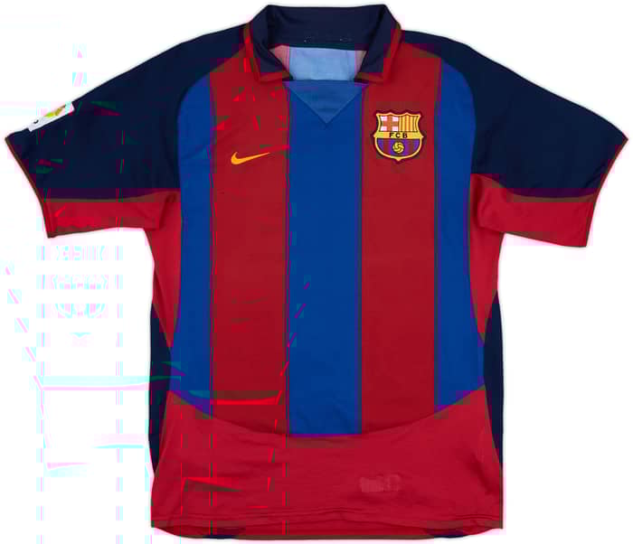 2003-04 Barcelona Home Shirt Ronaldinho #10 - 6/10 - (S)