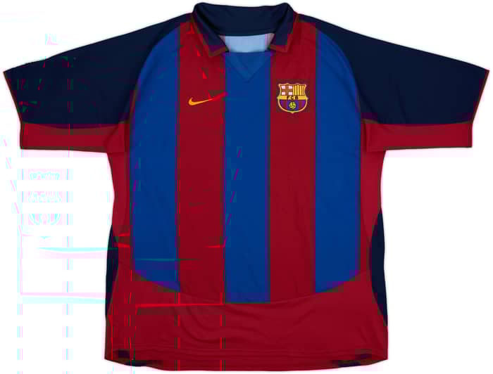 2003-04 Barcelona Home Shirt Ronaldinho #10 - 8/10 - (XXL)