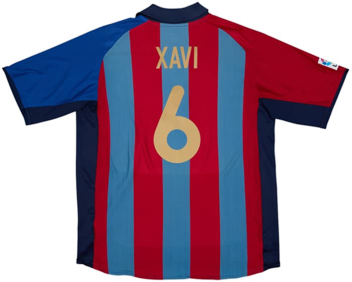 2001-02 Barcelona Home Shirt Xavi #6 - 6/10 - (XL)