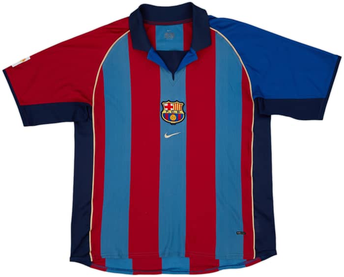 2001-02 Barcelona Home Shirt Xavi #6 - 6/10 - (XL)