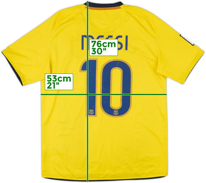 2008-10 Barcelona Away Shirt Messi #10 - 6/10 - (M)