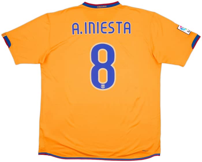 2007-08 Barcelona Third Shirt A.Iniesta #8 - 10/10 - (XXL)