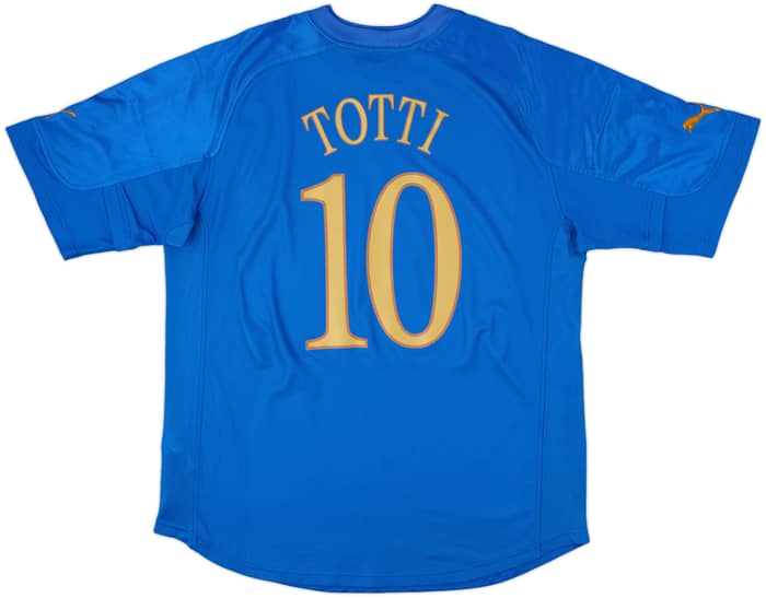 2004-06 Italy Home Shirt Totti #10 - 8/10 - (XXL)