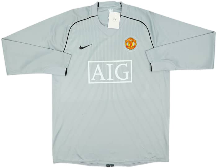 2007-08 Manchester United Player Issue GK Shirt Van Der Sar #1 (XL)