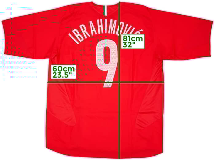 2005-06 Juventus Away Shirt Ibrahimovic #9 (XL)