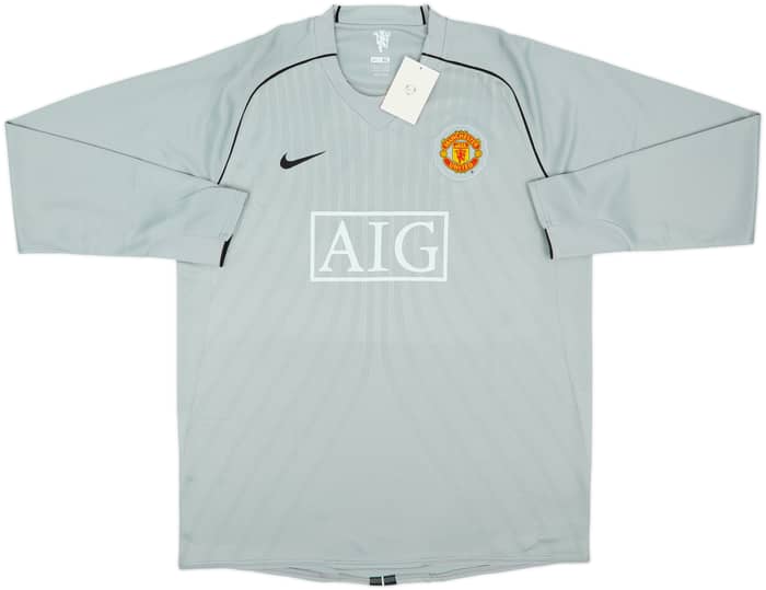 2007-08 Manchester United Player Issue GK Shirt Van Der Sar #1 (XL)