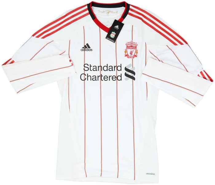 2010-11 Liverpool Player Issue Away L/S Shirt Suarez #7 (XL)