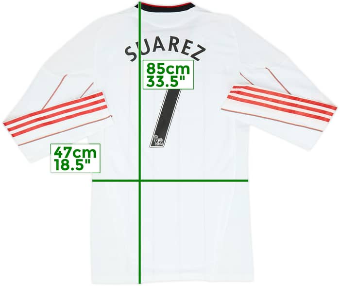 2010-11 Liverpool Player Issue Away L/S Shirt Suarez #7 (XL)