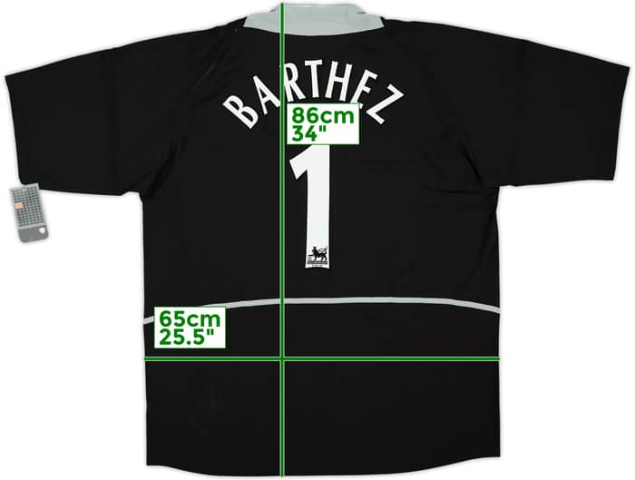 2002-04 Manchester United GK S/S Shirt Barthez #1 (XXL)