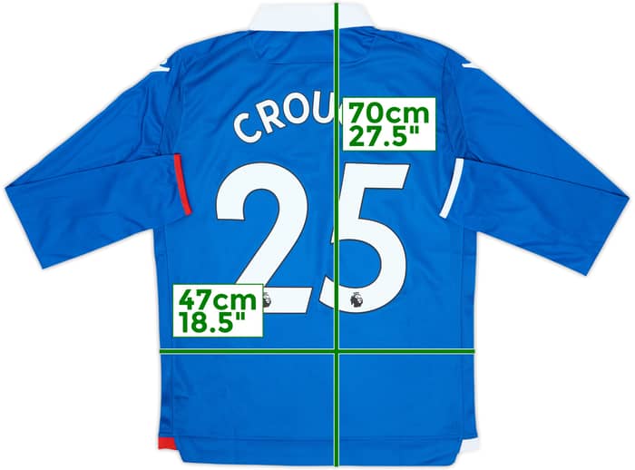 2017-18 Stoke City Away L/S Shirt Crouch #25 (15-16 Years)