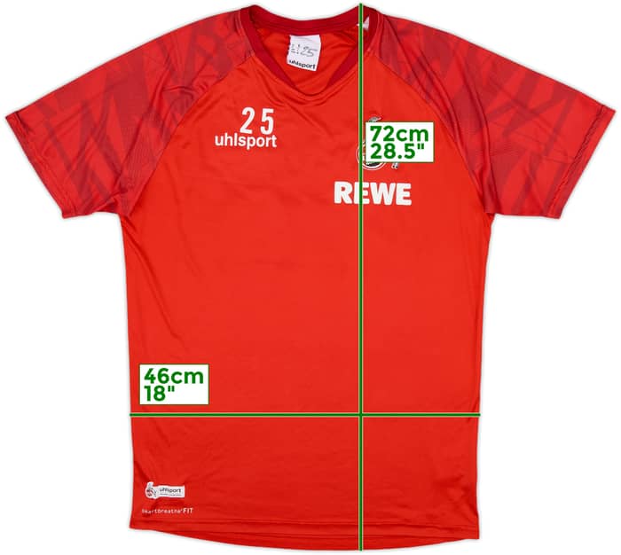 2019-20 FC Koln Uhlsport Player Issue Training Shirt #25 - 6/10 - (L)