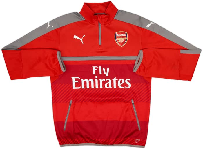 2016-17 Arsenal Puma 1/4 Zip Drill Top - 8/10 - (XL.Boys)