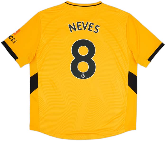 2021-22 Wolves Home Shirt Neves #8 - 9/10 - (XXL)