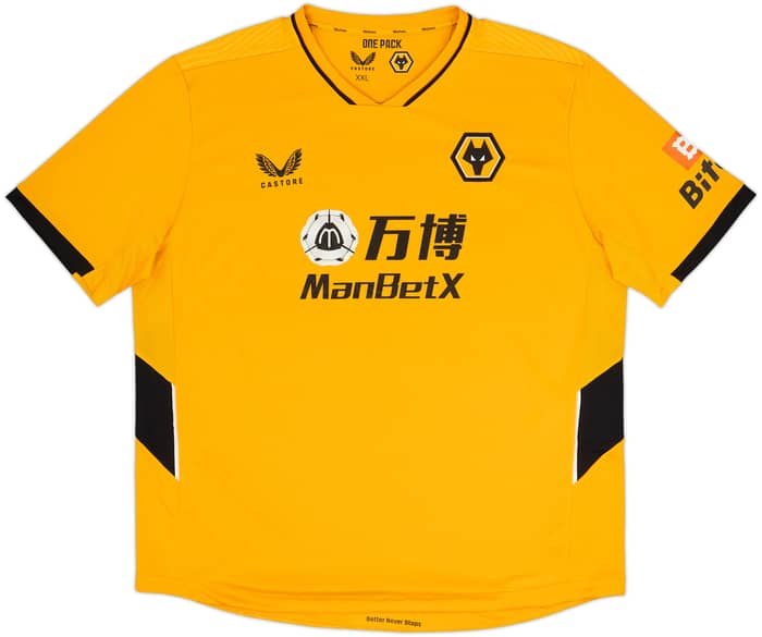2021-22 Wolves Home Shirt Neves #8 - 9/10 - (XXL)