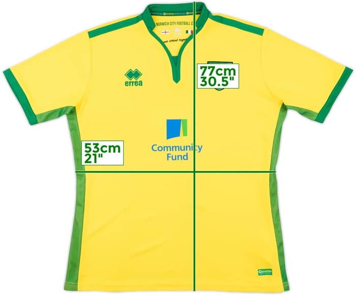 2016-17 Norwich Home Shirt - 8/10 - (XL)