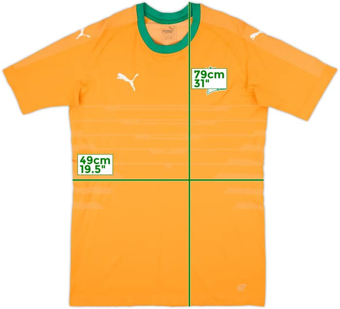 2016 Ivory Coast Player Issue Home Shirt - 7/10 - (XL)