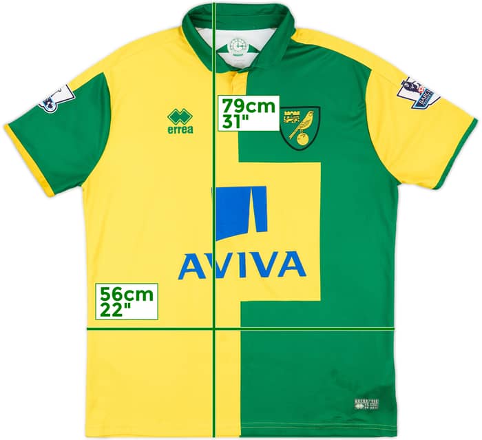 2015-16 Norwich Home Shirt - 6/10 - (L)