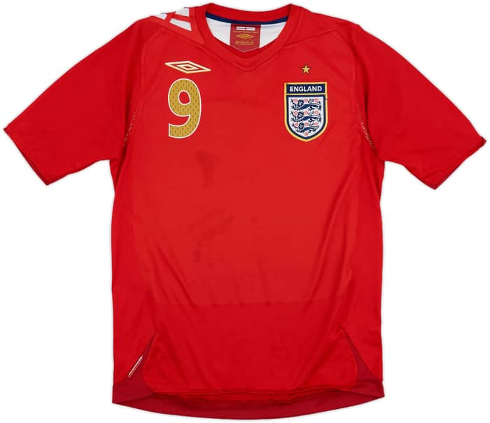 2006-08 England Away Shirt Rooney #9 - 7/10 - (S)